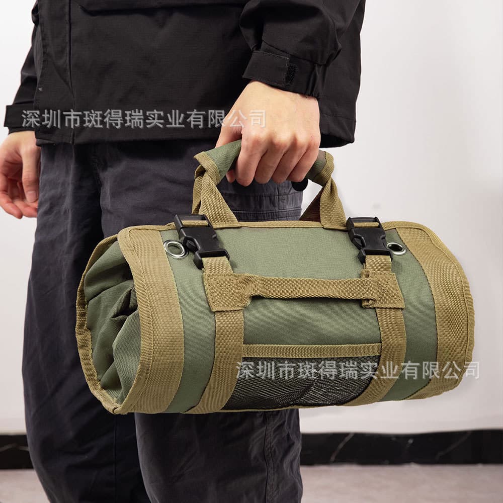 Cross-Border Hardware Tool Storage Bag, Portable Roll-Up Electrician's Bag, Car Hanging Storage Bag, Car Tool Bag
