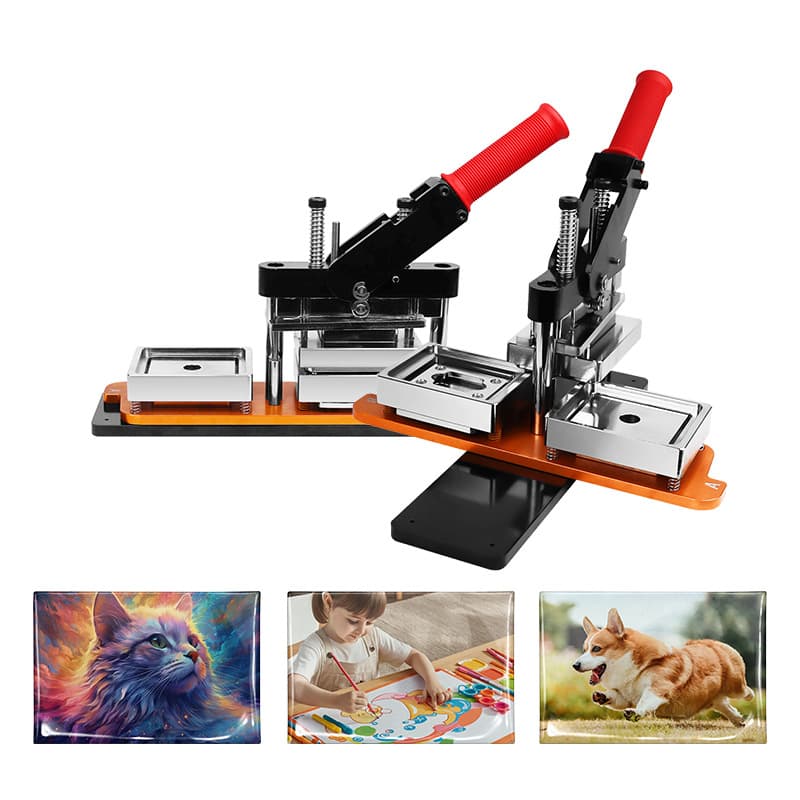 Rectangular Refrigerator Magnet DIY Machine Bar Making Machine American Badge Machine Brooch Maker DIY Refrigerator Magnetic Sheet