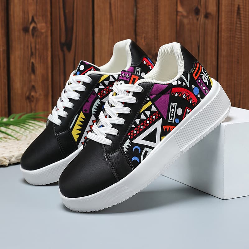 Cross-border Women's New Fashion Trendy Casual Shoes Hip-hop Style Ins Board Shoes Low-top Sports Shoes