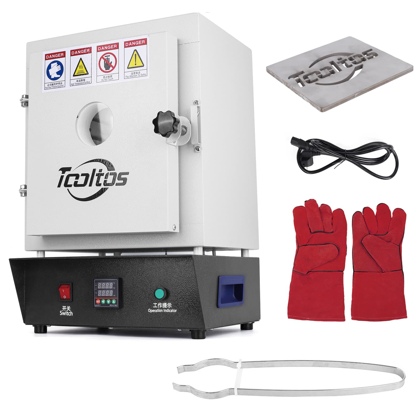 With observation window, constant temperature furnace, gypsum mold heating furnace, high temperature enamel furnace oven, 1150° melting furnace, casting furnace