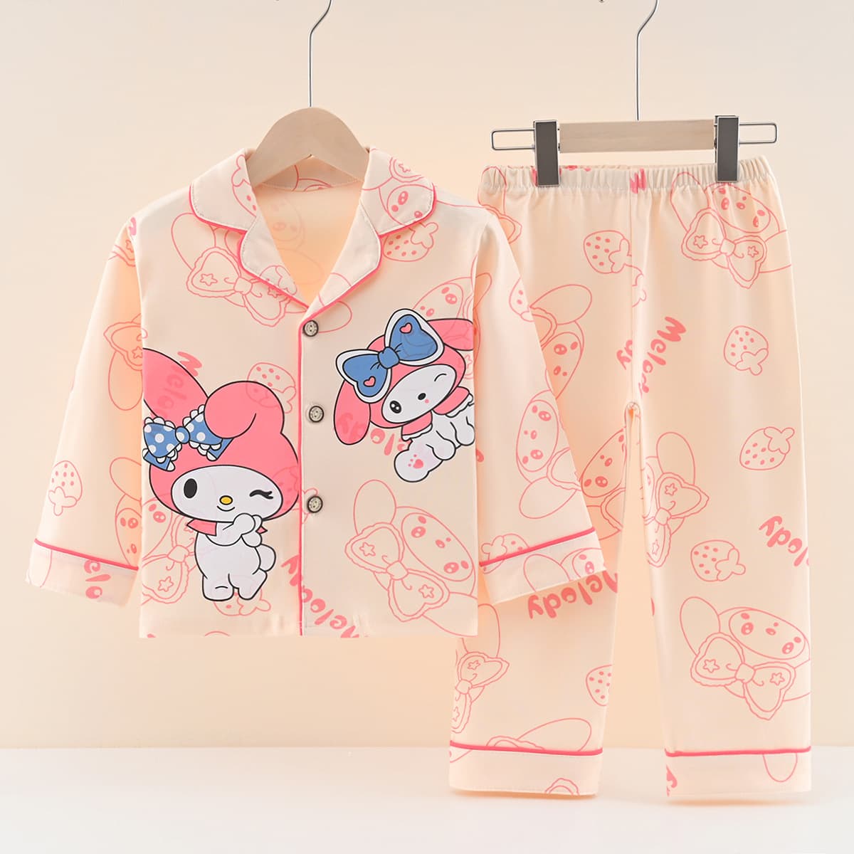 100% Cotton Kids Pajamas Spring Autumn Cartoon Homewear Set Baby Warm Casual Style