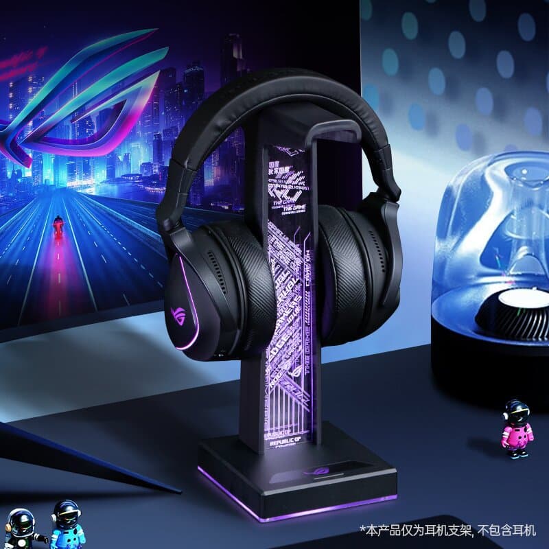 Modgo RGB Headphone Stand for ROG Headsets with Ambient Light and Integrated USB Hub Dock