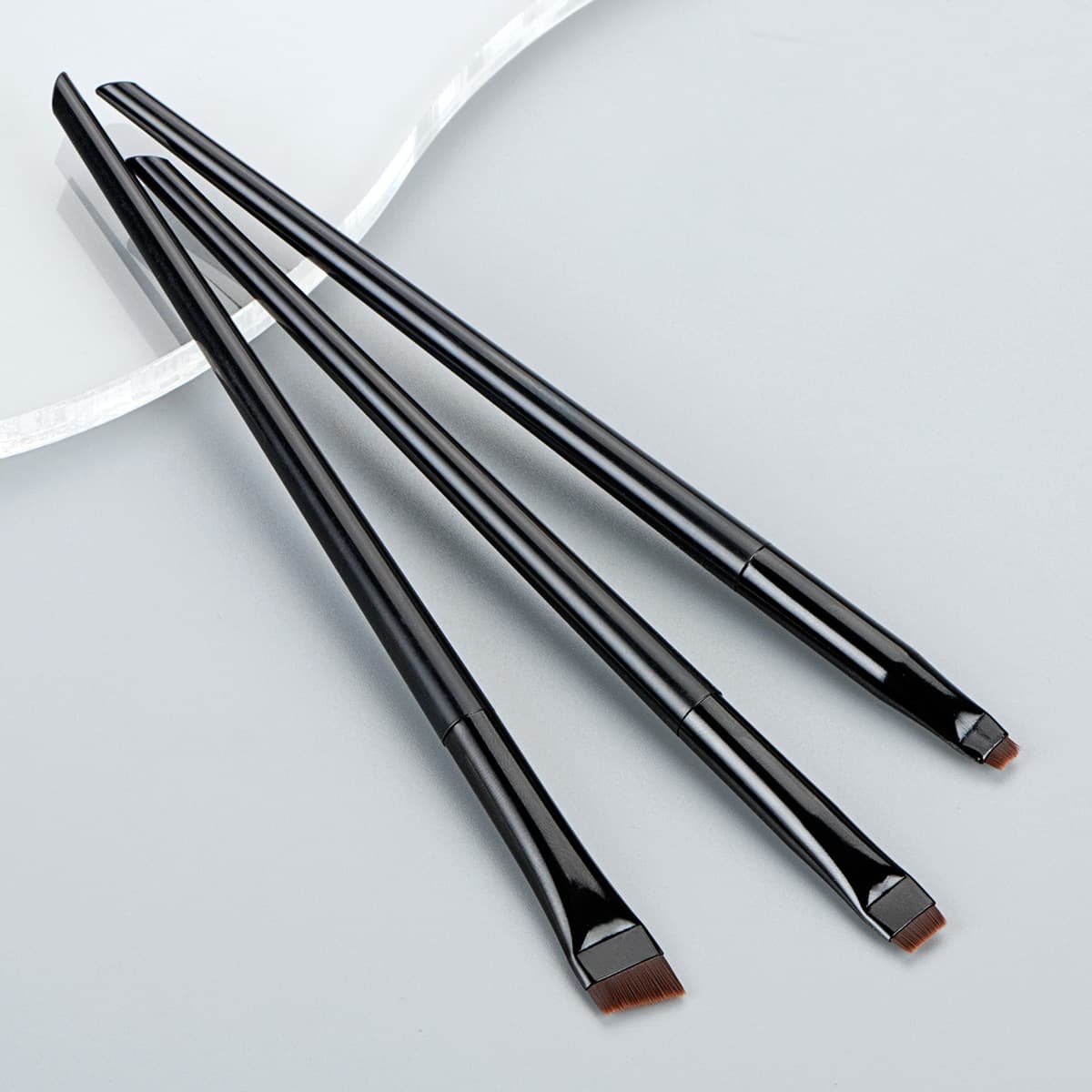 Nong Shadow 3-pack blade eyeliner brush, fine slanted eyebrow brush, eyeliner outline, ultra-thin eye shadow brush, makeup brush