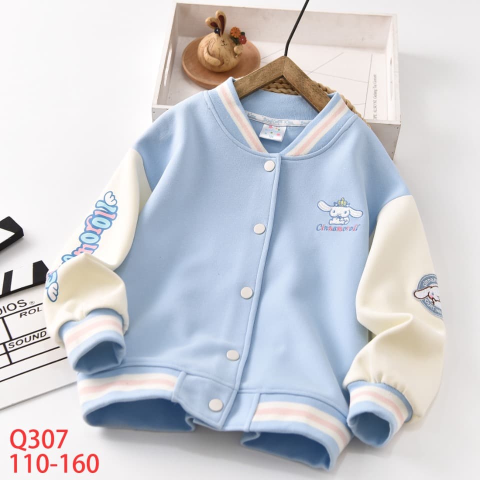 Ready-to-Wear Children's Clothing Wholesale Spring Girls' Sweatshirts Baseball Uniforms Medium and Large Size Kids' Fashion