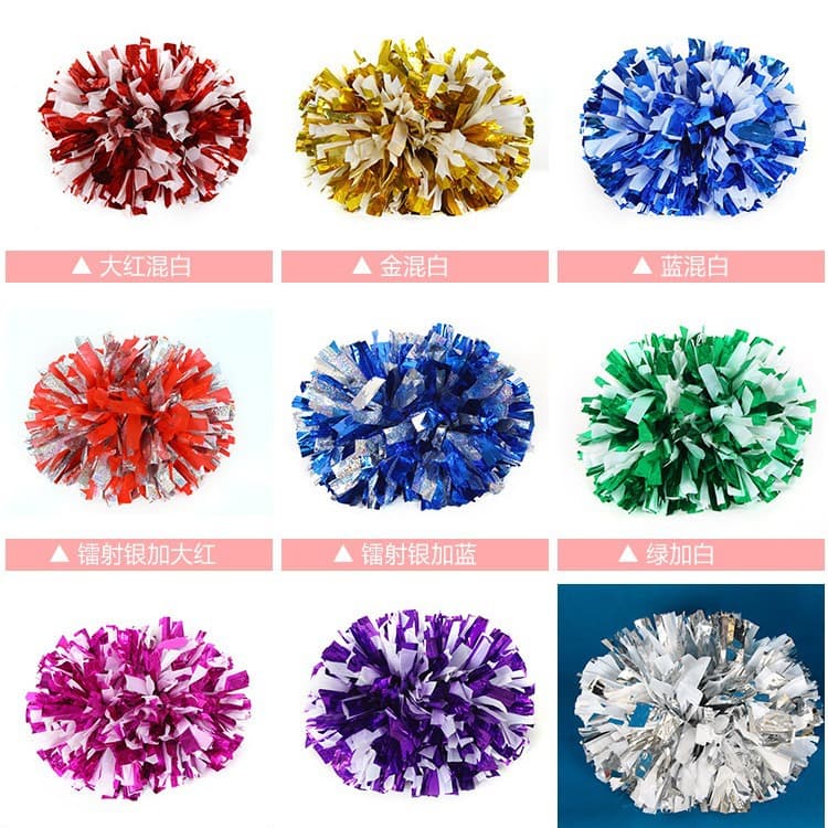 New Matte Cheerleader Pom Poms Large Cheerleading Pom Poms Colorful Balls Dance Props Opening Ceremony Pom Poms