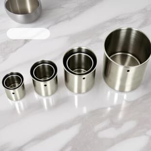 Stainless Steel Bird Food Bowl, Parrot Perforated Small Bowl, Birdcage Accessories, Myna Feeder, Activity Food Cup, Water Cup Accessories