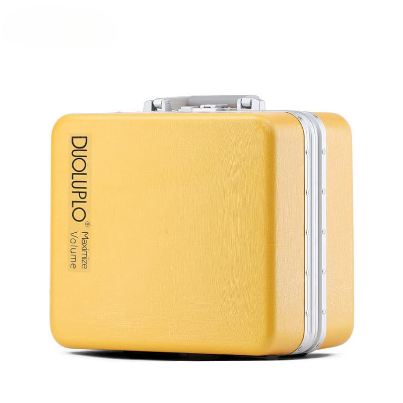Makeup Case Handheld Small Suitcase 14-Inch Cosmetic Bag Lightweight Storage Travel Case Leather Case 12-Inch 16
