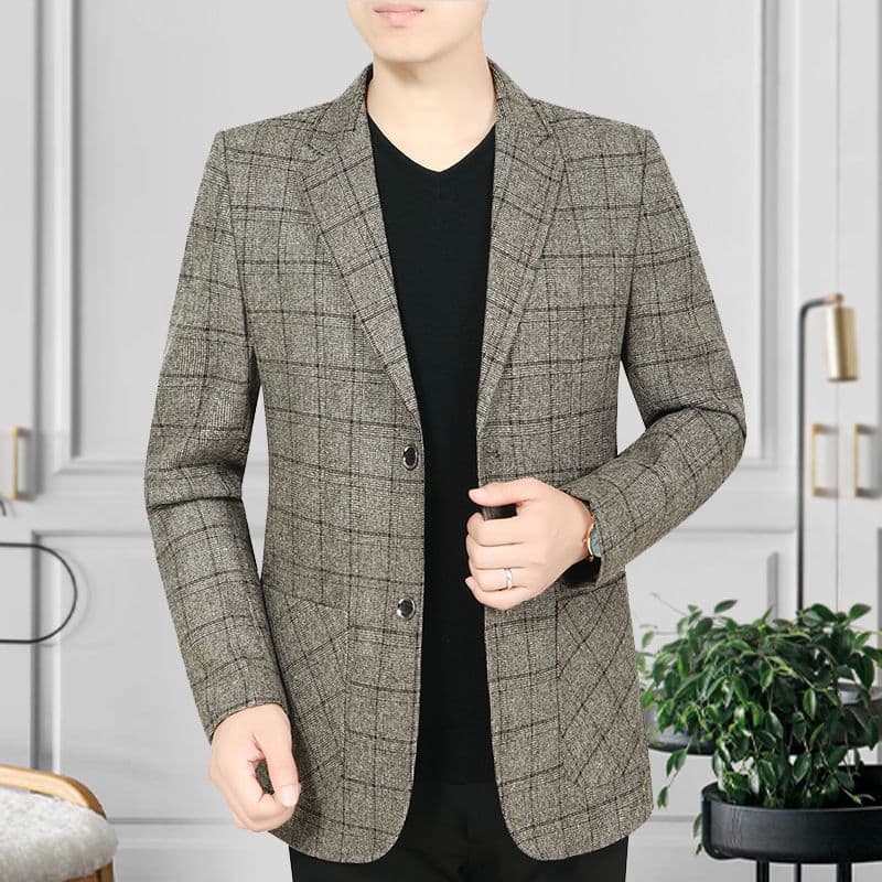 2025 New Middle-Aged Men's Suit Jacket, Father's Coat for 40s 50s, Spring Autumn Business Suit for Men Order