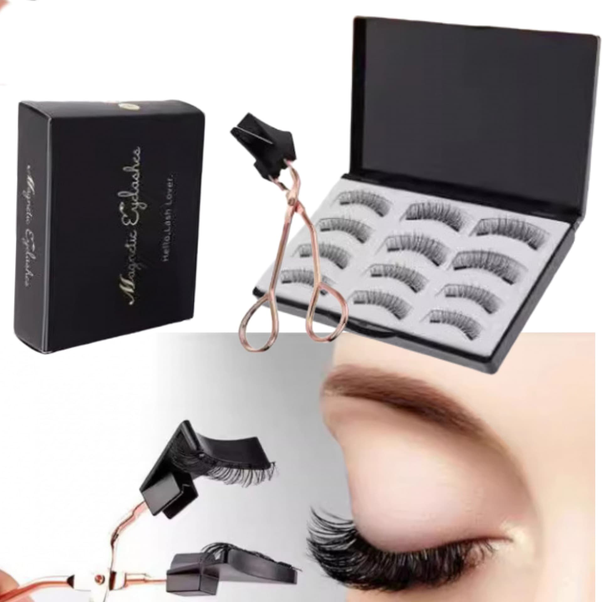 Quantum Magnetic False Eyelashes 12pcs Set Reusable High End Fiber Non-Magnetic Import for Ordinary People in Various Platforms