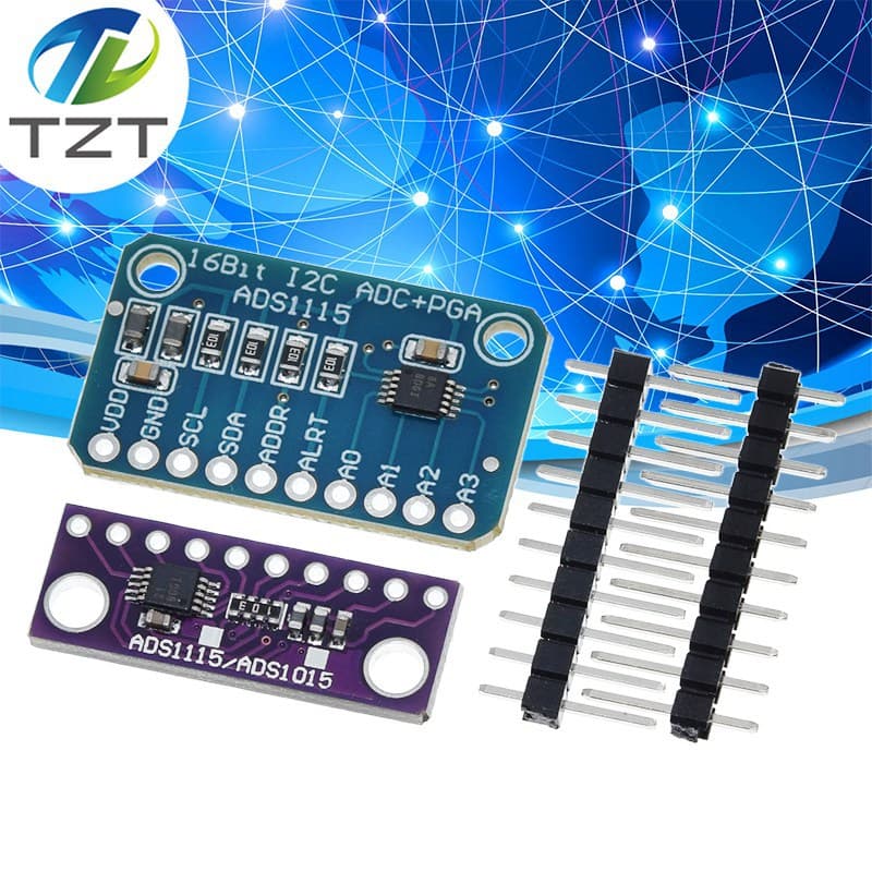 ADS1115 16-bit High Precision ADC 4-Channel Small AD Conversion Module Development Board