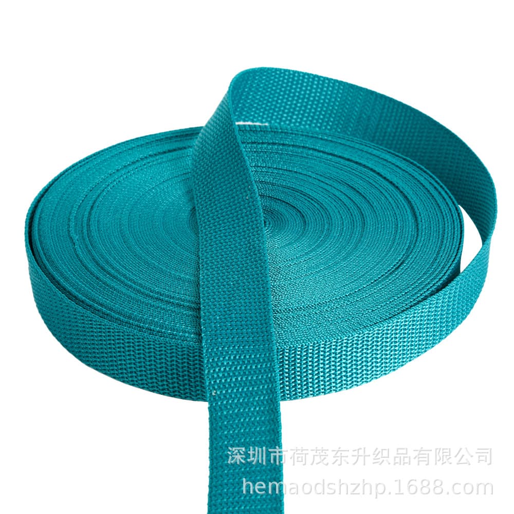 Imitation nylon ribbed webbing, American pattern webbing, colored luggage and pet webbing, herringbone pattern webbing