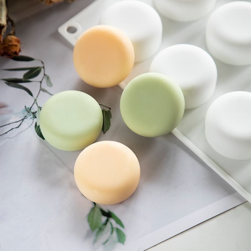 15-Cavity Round Silicone Mold DIY Soap Mold Silicone Soap Mold Yields Approximately 25g Soap