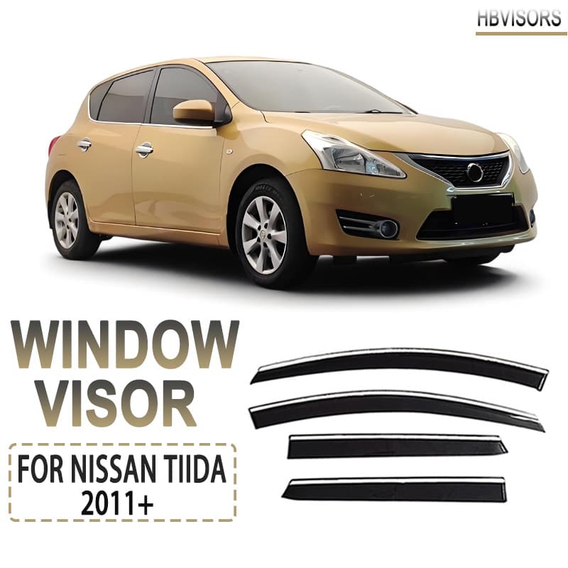 Stainless Steel Window Visor for NISSAN TIIDA