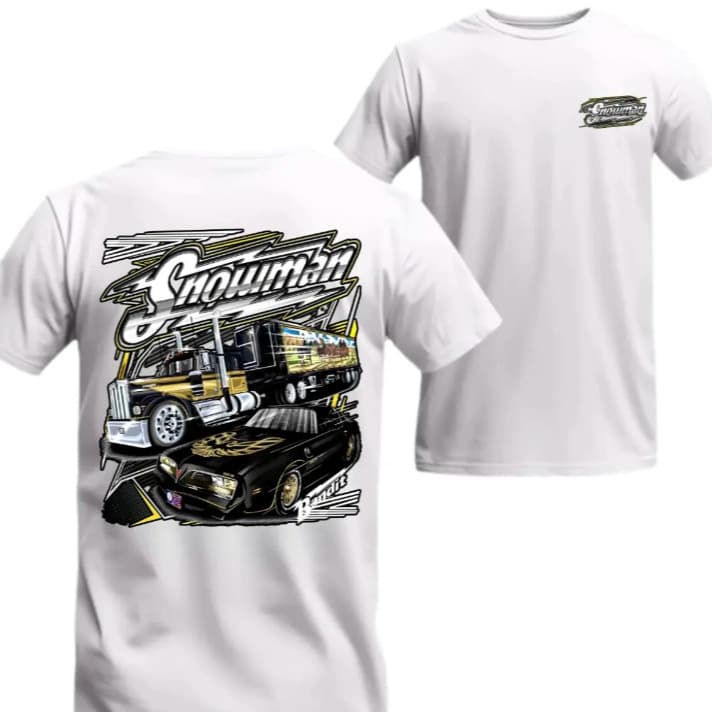 Cross-border EU Size Smokey And The Bandit Snowman Graphic Tee – Cozy