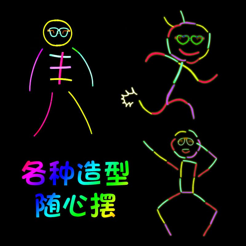 TikTok Same Style Glow Sticks Disposable Street Stall Luminous Small Toys Concert Props Dancing Kids Toys Wholesale