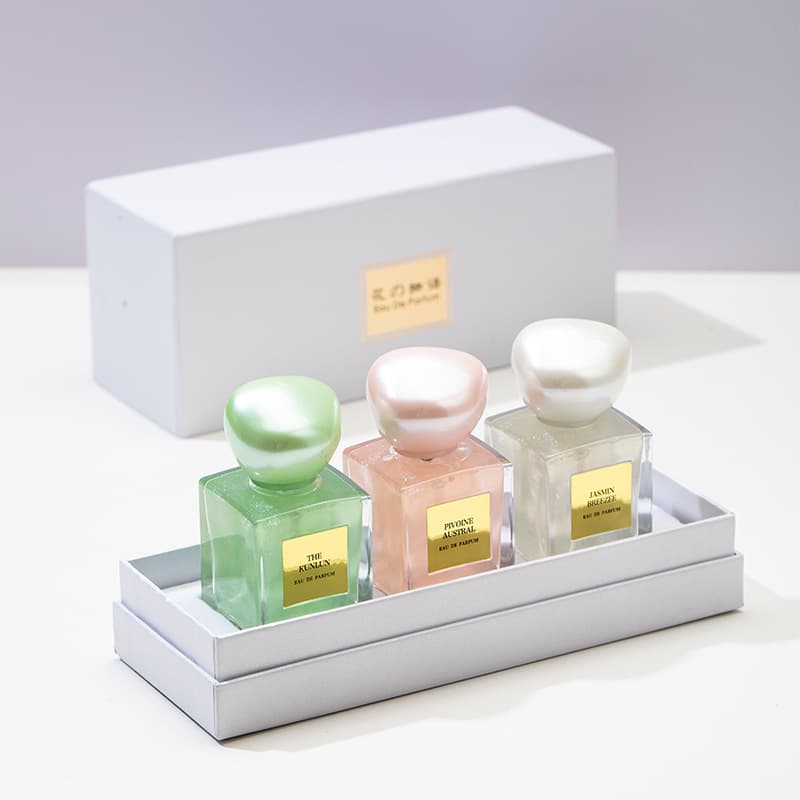 Women's Perfume Three-Piece Gift Box Set Long-Lasting Women's Perfume Gilt Gift Box Mingtong Version Perfume Set