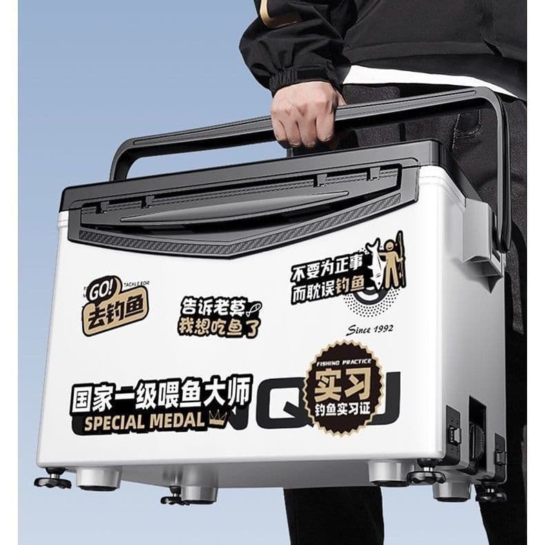 Lianqiu Fishing Box Stickers Both Sides Personalized Waterproof Fishing Graffiti DIY Modification Box Wild Fishing Tackle Supplies
