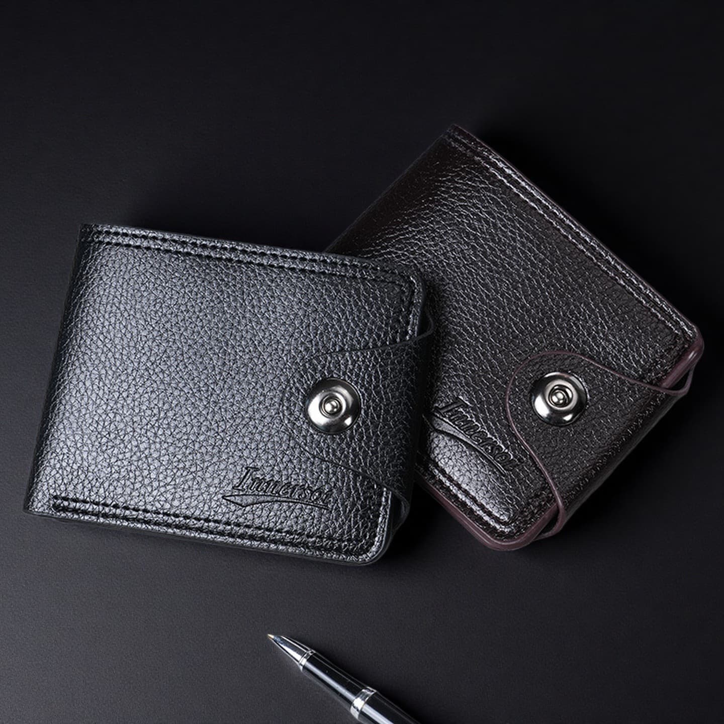 New Cross-Border Short Men's Wallet Fashionable Casual Business Large Capacity Soft Leather Billfold Coin Purse Factory Stock