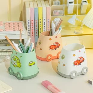 New Car-Shaped Pencil Holder Large Capacity Storage Box Student Desk Organizer for Boys and Girls Desktop Pencil Case