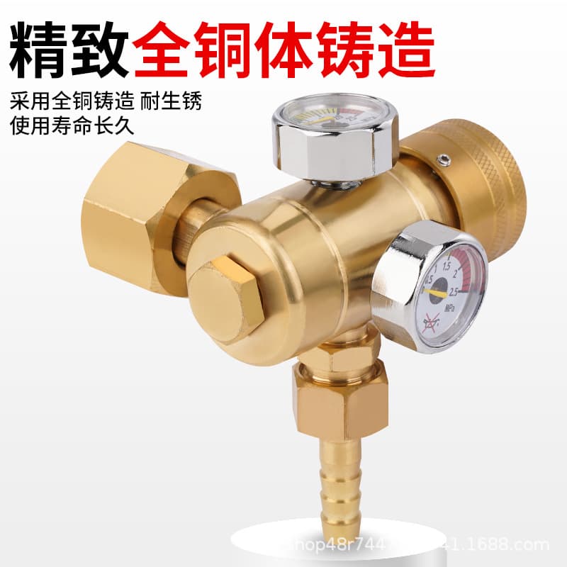 Wholesale acetylene meter, propane meter, argon gas meter, energy-saving gas pressure reducer, pressure reducing valve, all-copper anti-fall oxygen meter