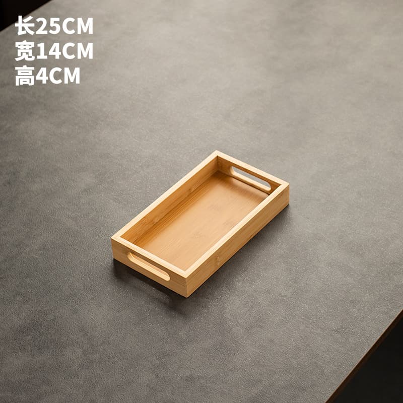 Japanese Multi-size Bamboo Tray Home Storage Rectangular Tea Tray BBQ Commercial Grilled Skewers Bread Stall Hotel
