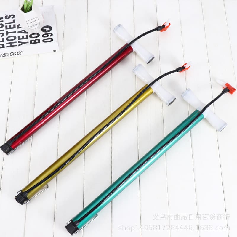 High-Pressure Bicycle Inflator with Pressure Gauge Portable Ball Car E-bike Motorcycle Dual-use Air Pump