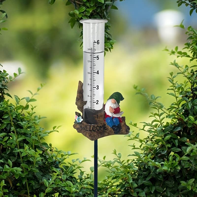 Resin rain gauge Goblin series outdoor courtyard plug-in cross-border e-commerce portable