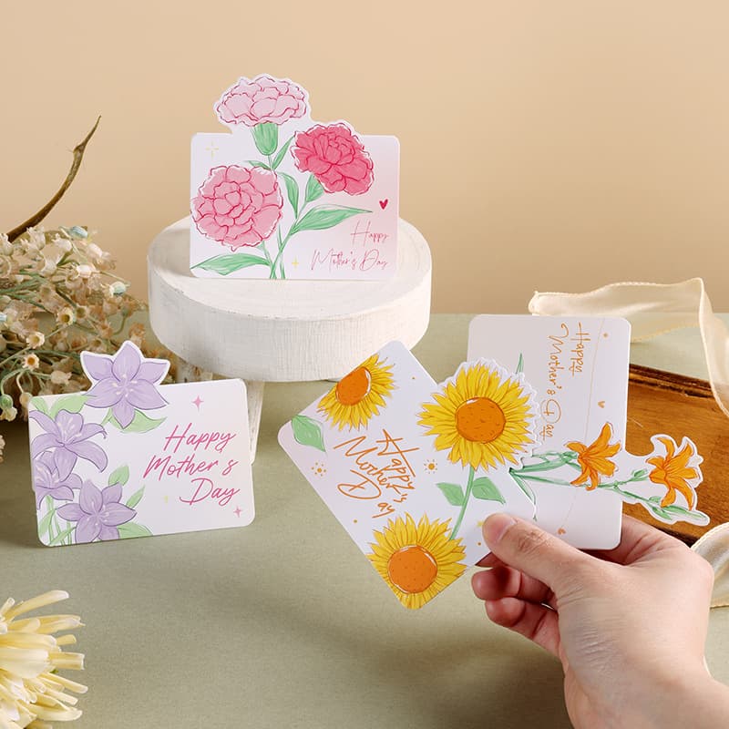 Mother's Day greeting card bouquet ins message card florist bakery gift small card for mom surprise greeting card