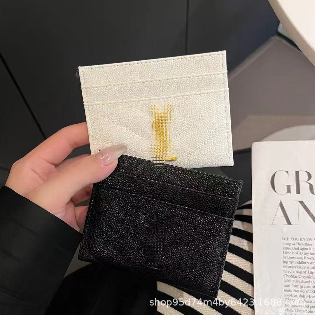 Factory Direct Caviar Card Holder Double-Sided Small Card Set Card Sleeve Multi-Card Interior Gold Foil Logo High Quality Trendy