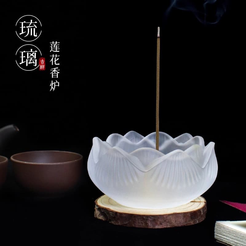 Glazed Lotus Incense Holder Home Use Stick Coil Cone Sandalwood Agarwood Burner Nine-Hole Incense Stick Holder Censer