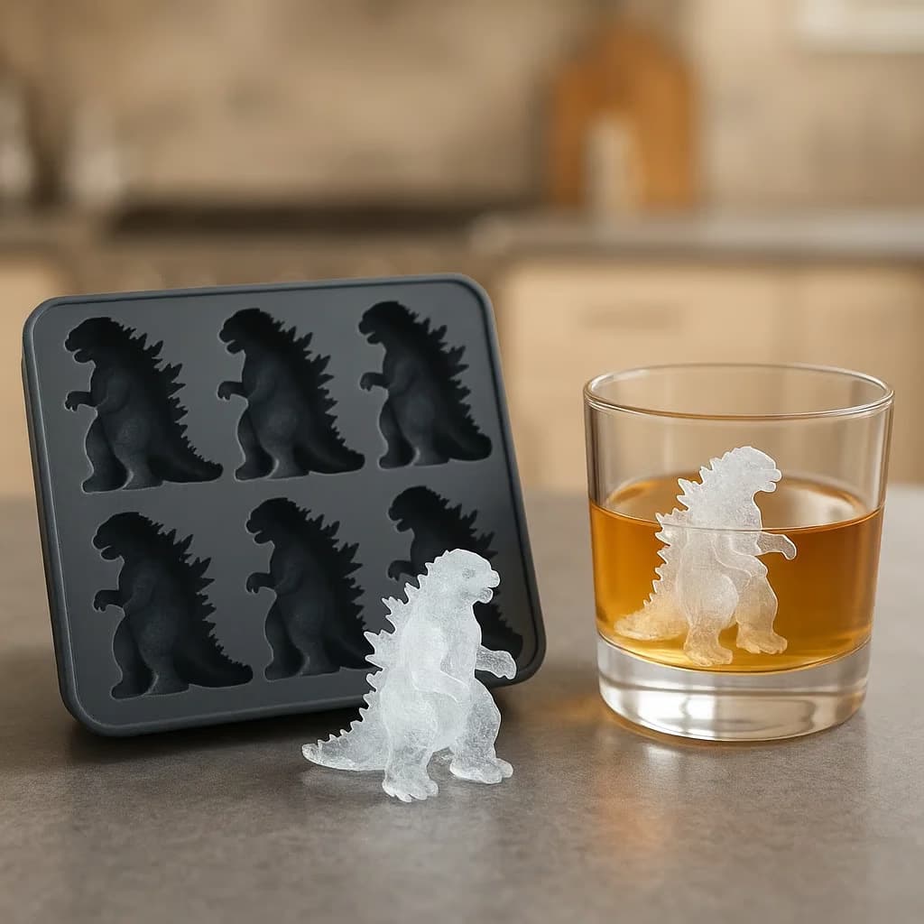 GF Cross-border Independent Station New Godzilla Ice Mold Kitchen Home Godzilla Ice Cube Tool