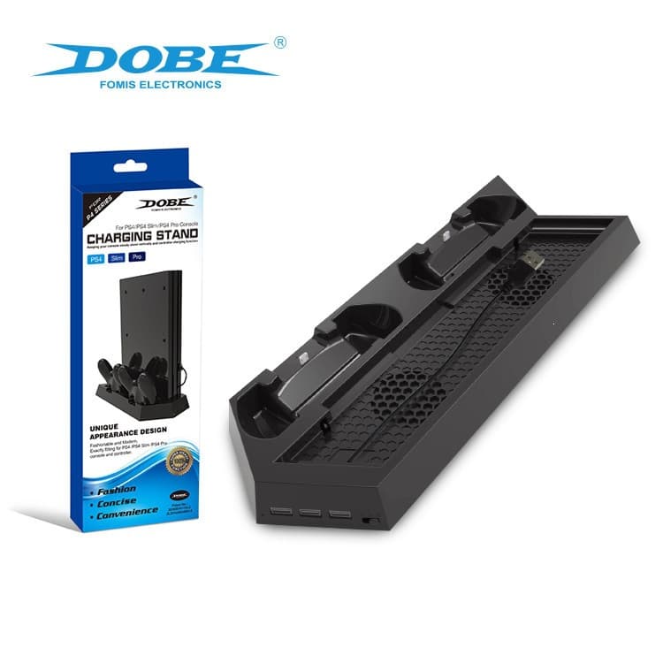 DOBE Cooling Fan Stand for PlayStation 4 PS4 Slim Pro Game Console