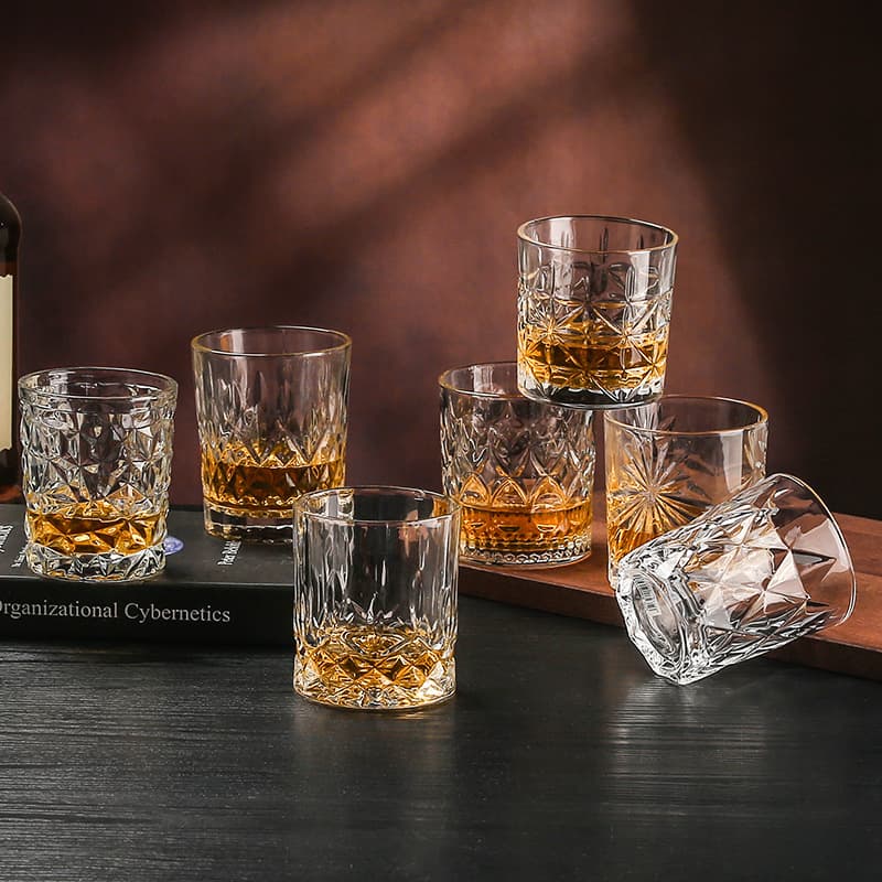 Bar Whiskey Glass Crystal Glassware Luxury Whiskey Tumbler