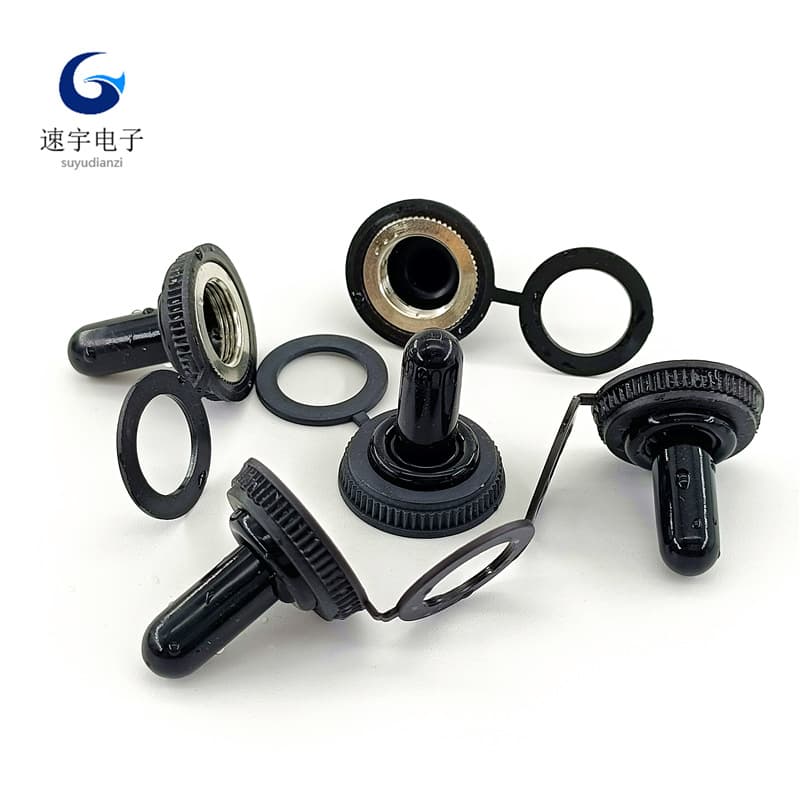 Universal 12MM Toggle Switch Waterproof/Dustproof Cap with Threaded Silicone Cover for 1021 Series