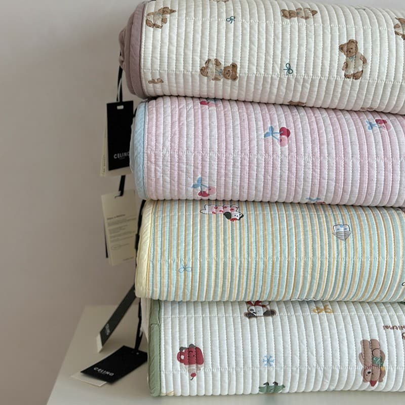 Double-Sided Pure Cotton Bed Cover 3-Piece Set 2025 New Quilted Cotton Printed Bed Cover 3-Piece Set