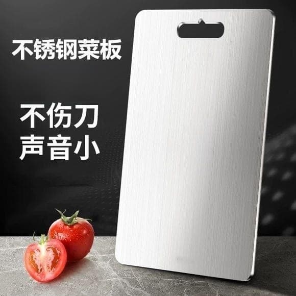 German 304 stainless steel antibacterial and mildew-proof chopping board to remove fishy household kitchen thickened rolling noodle cutting board double-sided chopping board