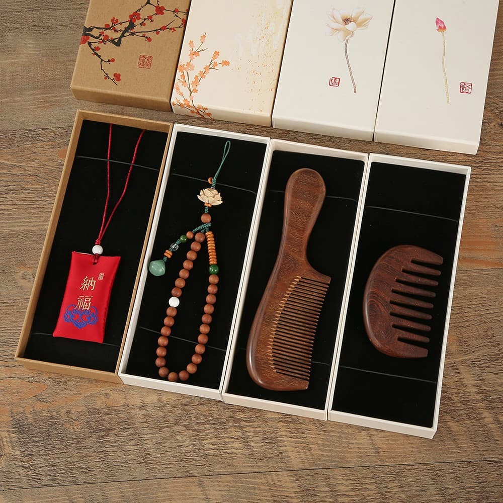 In Stock Chinese Style Car Hanging Ornament with Tassel, Sachet, Comb, Hairpin, Jewelry Box, Retro Minimalist Zen Gift Packaging