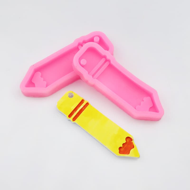 Happy Pencil Liquid Silicone DIY Fondant Candy Mold Resin Pendant Tool Chocolate Mold Food Grade
