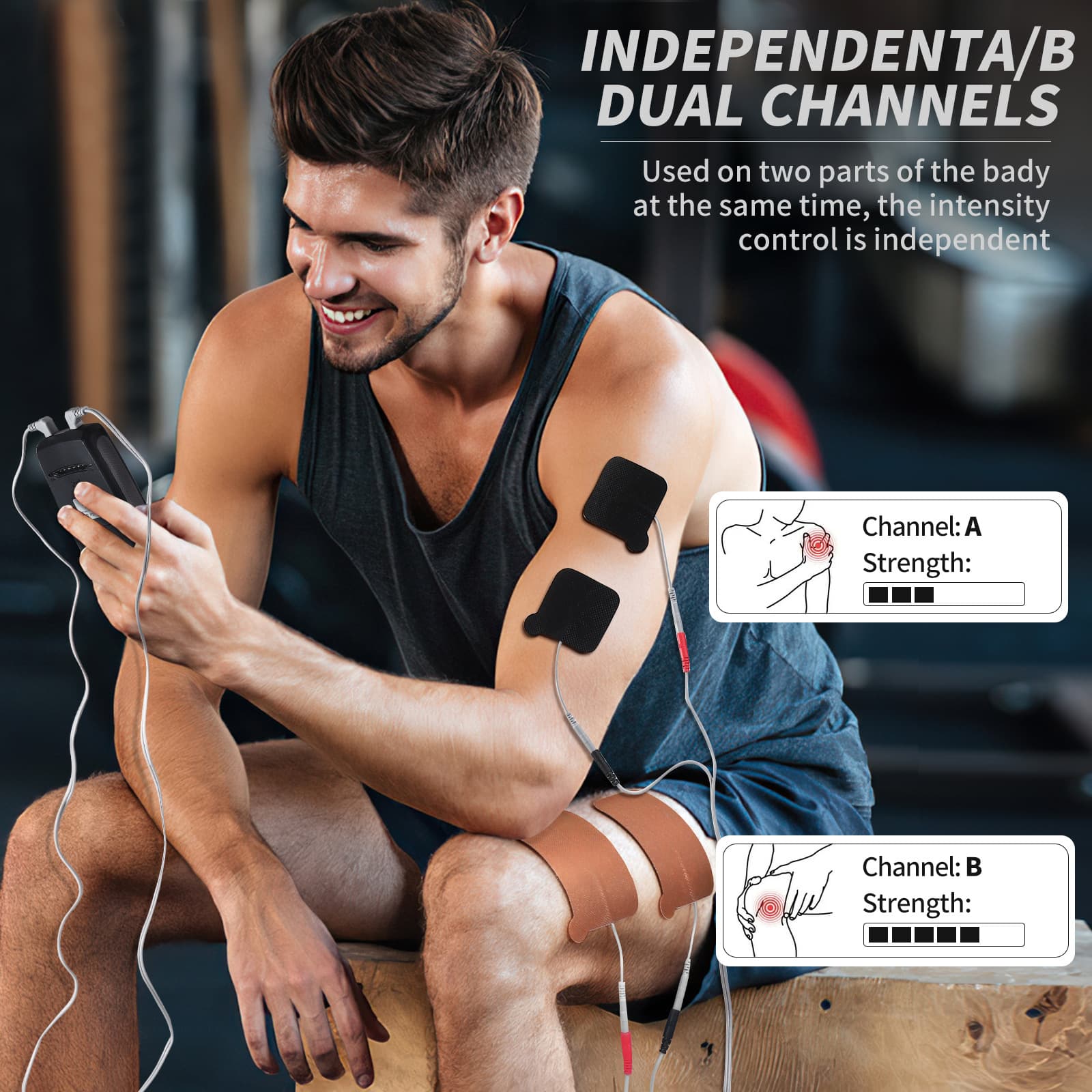 Cross-border TENS EMS Massage Therapy Device Multifunctional Digital Meridian Massager Pulse Massage Patches