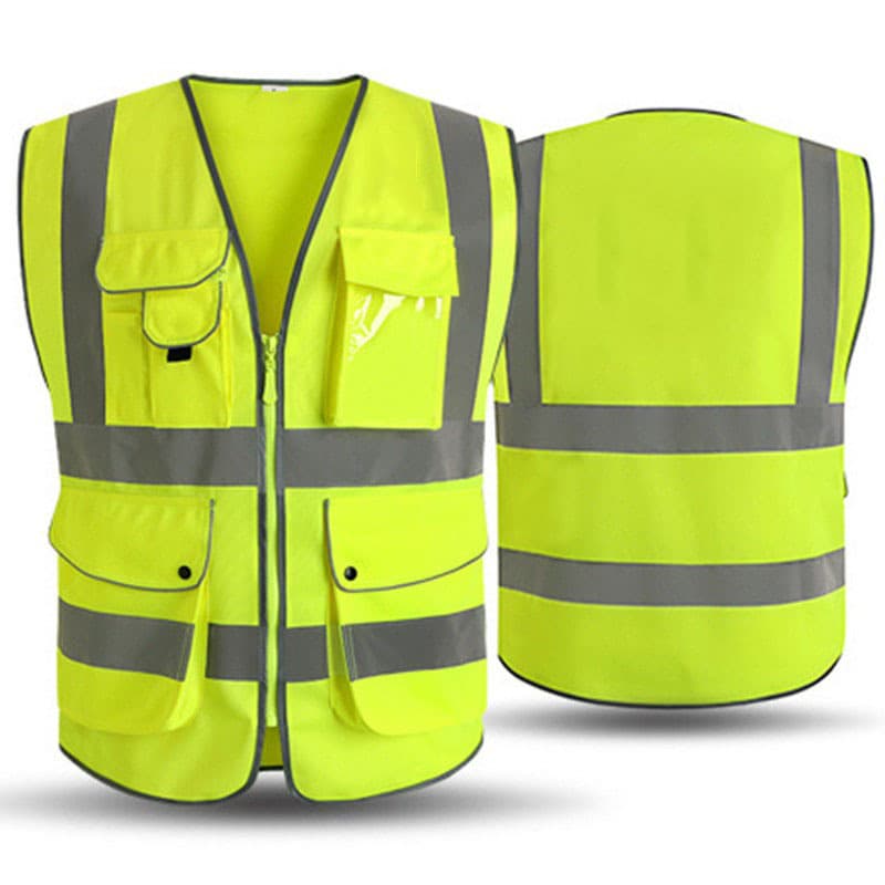 Factory Direct Sales Reflective Vest with Multiple Pockets, Clothing for Traffic Construction Safety, Protective Vest for Traffic Construction Safety