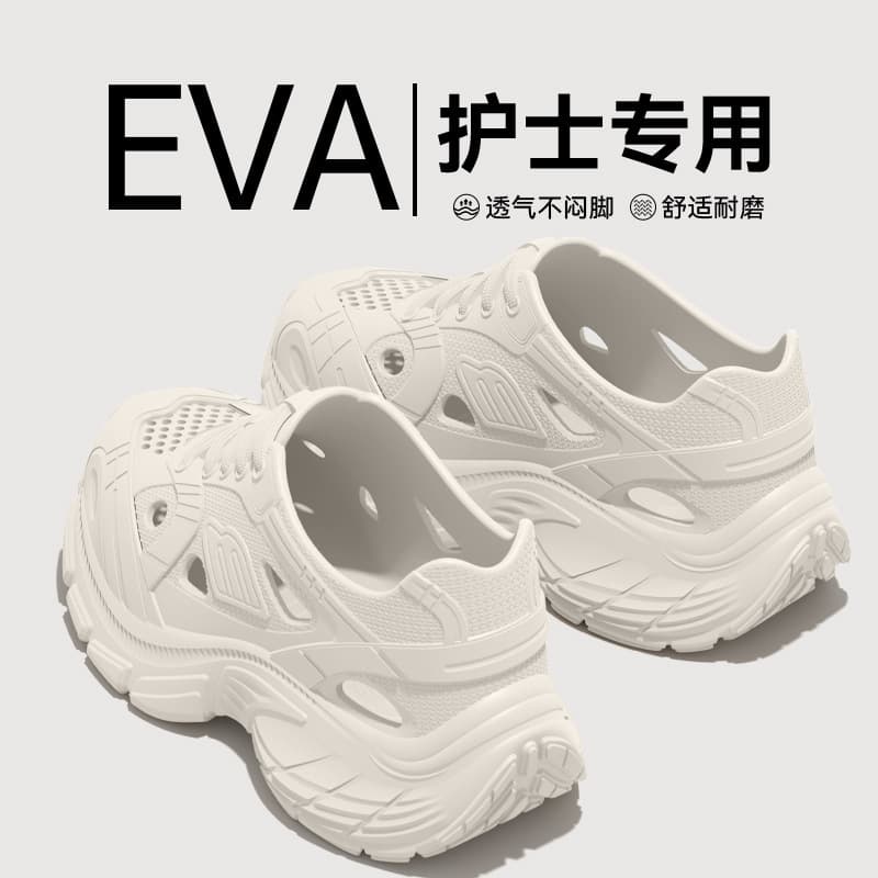 Nurse Operating Room Slippers Women 2025 New Summer Breathable Non-Fatigue Medical Anti-Slip Anti-Odor Clog Shoes