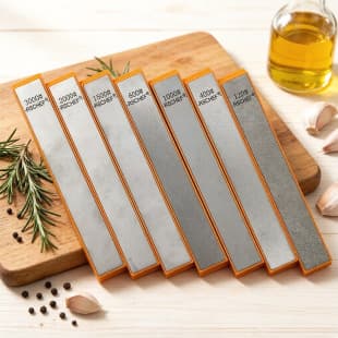 New Orange Base Diamond Sharpening Stone Set for Knife Sharpening, Includes Diamond Sharpening Stone and Honing Stone