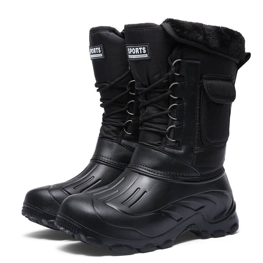 Work Safety Shoes Snow Boots Men's Fishing Shoes Lightweight Shoes Cold Protection Thickened Waterproof Warm Outdoor Cold Protection Snow Boots