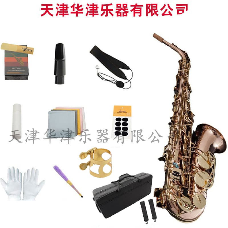 Huajin musical instrument copper tube musical instrument phosphor copper tube body drop E tone alto Saxophone student beginner Saxophone