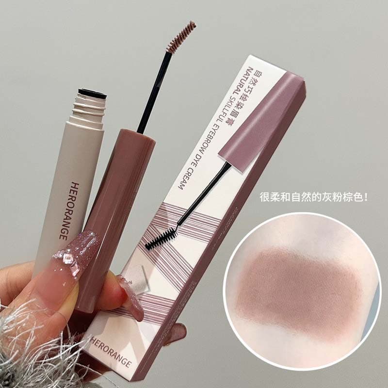 Naturally painted and dyed eyebrow cream brown Korean style natural long-lasting eyebrow pencil waterproof and not easy to smudge thick mascara