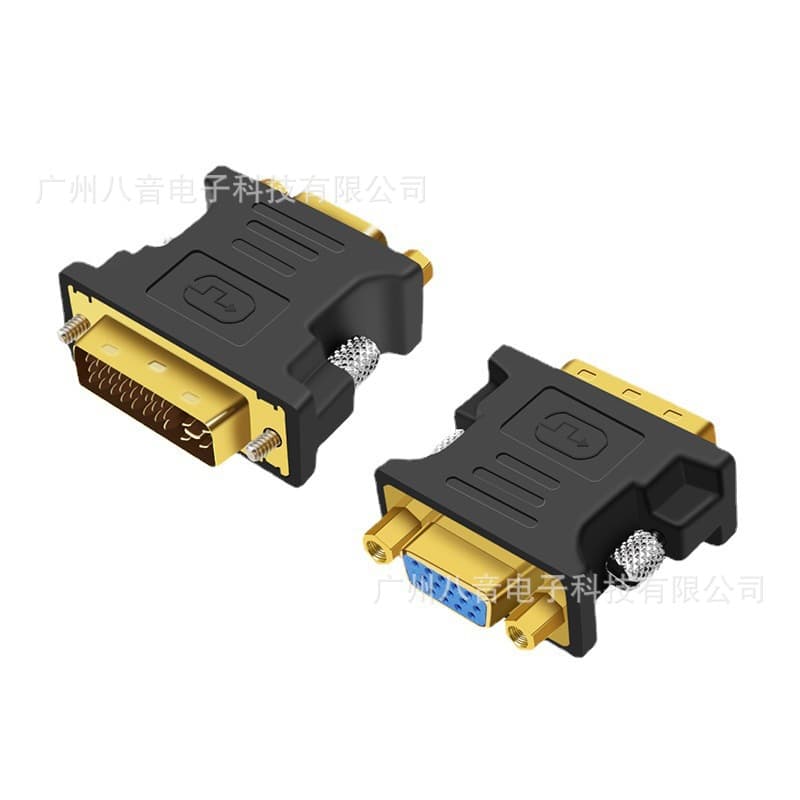 DVI 24+5 Male to VGA Female Adapter for TV Computer Monitor DVI to VGA Converter High-Definition Transmission