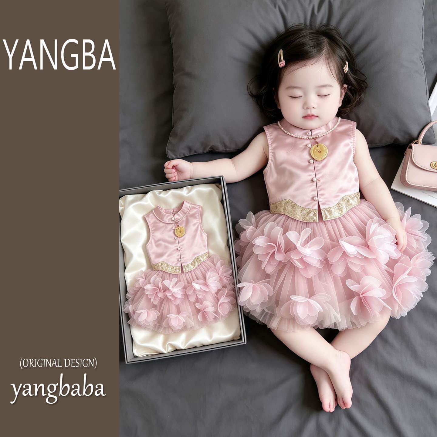 Girls' Tang Suit Chinese Style Suit 2026 Summer New Children's Beautiful Hanfu Pink Improved Vest Mesh Skirt