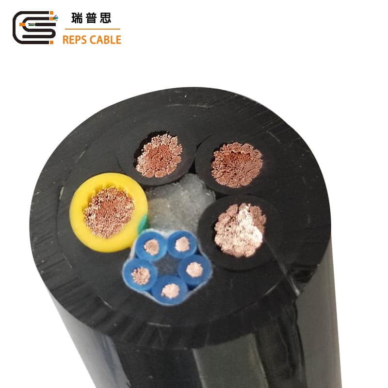 Wear-resistant drag and winding reel cables, polyurethane special cables, tensile-resistant 3, 4, 5-core cables