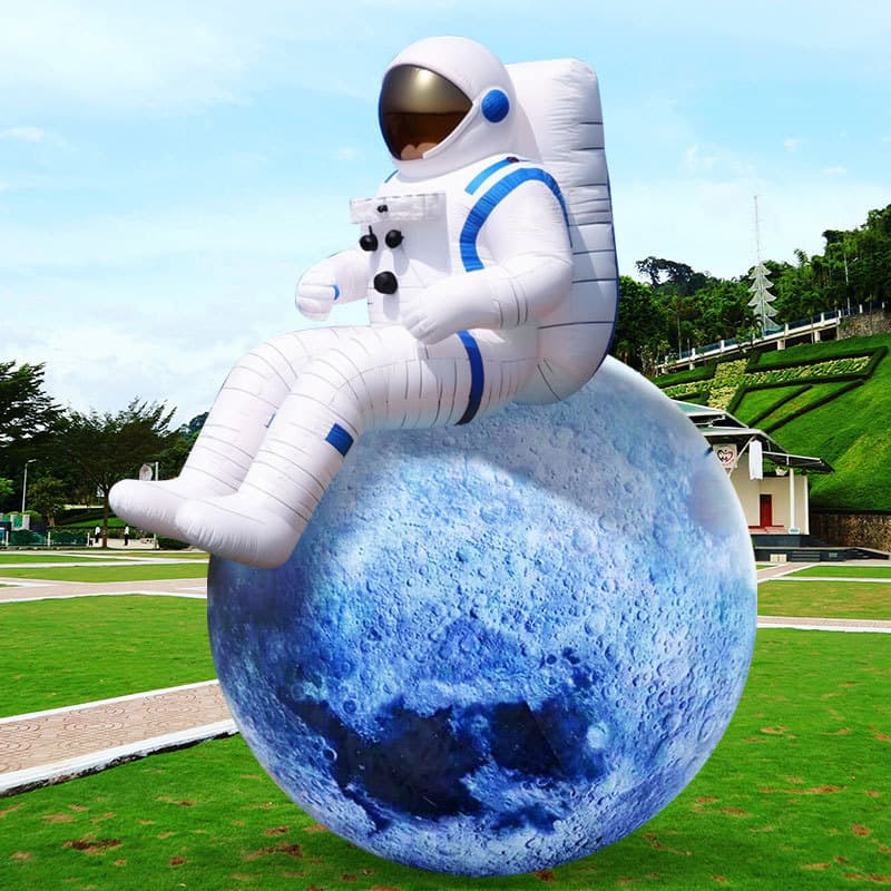 Inflatable cartoon people inflatable astronaut inflatable model colorful astronaut animals and plants flowers shopping mall decoration props