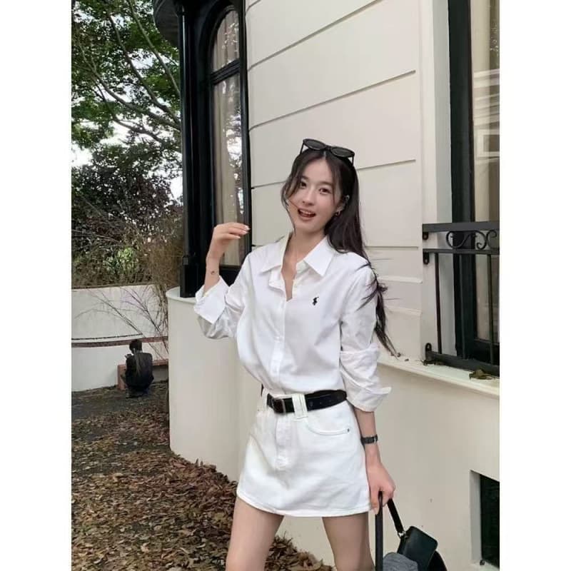 Versatile Age-Reducing Long-Sleeve Blouse for Women 2026 Spring/Autumn New Casual Loose Fit Relaxed Top